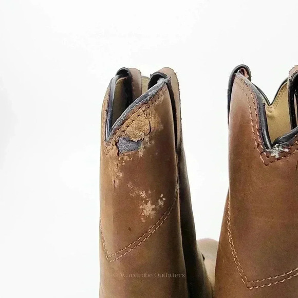 Justin Crazy Cow Basic Roper Cowboy Boots - 8.5 - Picture 8 of 10